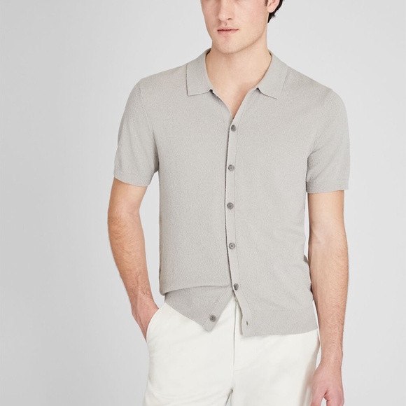 Micro Bouclé Shirt - New With Tags - NEVER WORN - Paloma Grey - Picture 1 of 5